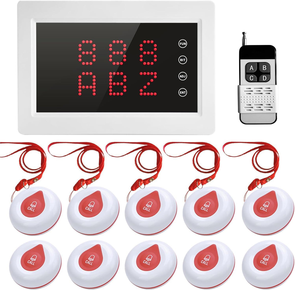 WNKRUN Wireless Calling System Caregiver Pager System 1200+ ft