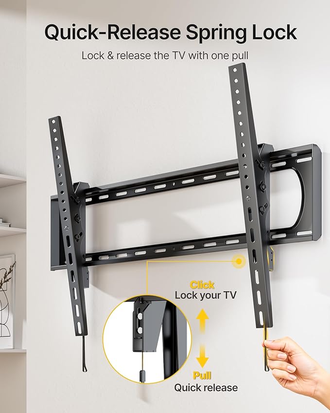 monTEK Heavy Duty Tilting TV Wall Mount