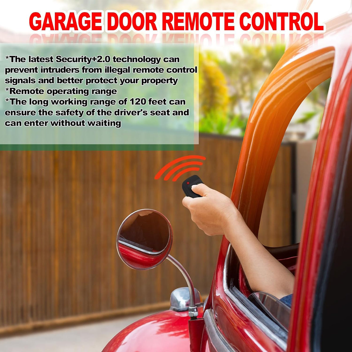 kingdder 5 pcs two button garage door remote on a desk or shelf