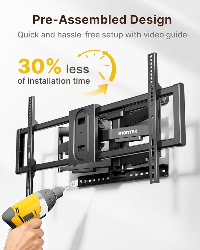 monTEK Full Motion TV Wall Mount