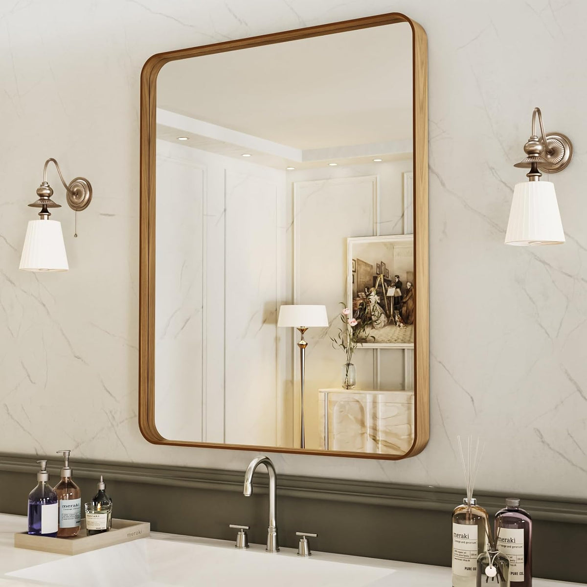 LOAAO 28X36 Bathroom Mirror