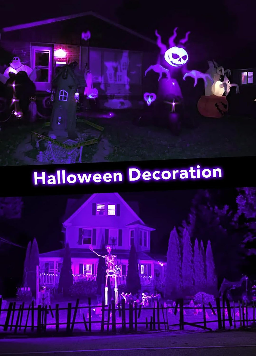 Elenora Halloween Spotlights Outdoor, 15W LED Black Light/Blacklight for Glow...