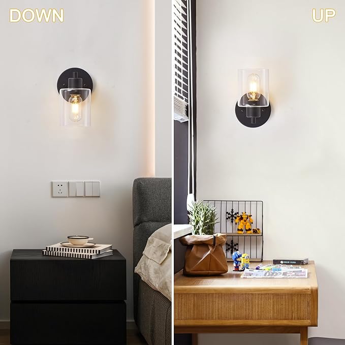 SOPEAS Wall Sconces for Bathroom, Modern Vanity Light Fixtures, Farmhouse Wall (2PACK)