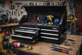 42" Rolling Tool Chest with 6 Drawers - Tool Box with Ball Bearing Slides, Iron Lift-Latch Handles, Flip-Open Top Compartment, Slip-Resistant Liners, Ideal for Garage, Workshop, and Industrial Storage