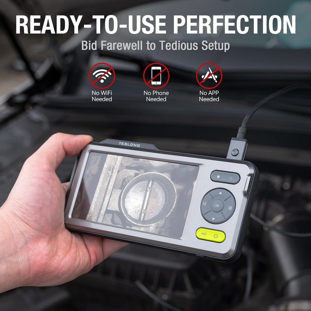 teslong 5mm dual lens borescope camera for home/automotive/pipe/car/wall, package contents