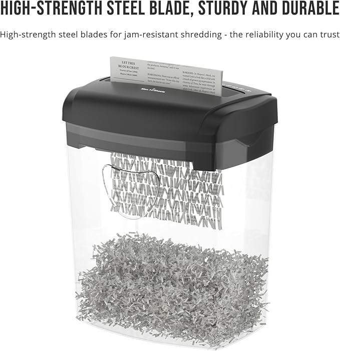 SUNTIKO 12-Sheet Cross-Cut Paper Shredder, P-4 Security Level