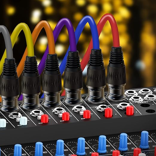 AuxLink XLR Cables, Microphone Cable 3ft 10 Pack, XLR Male to Female