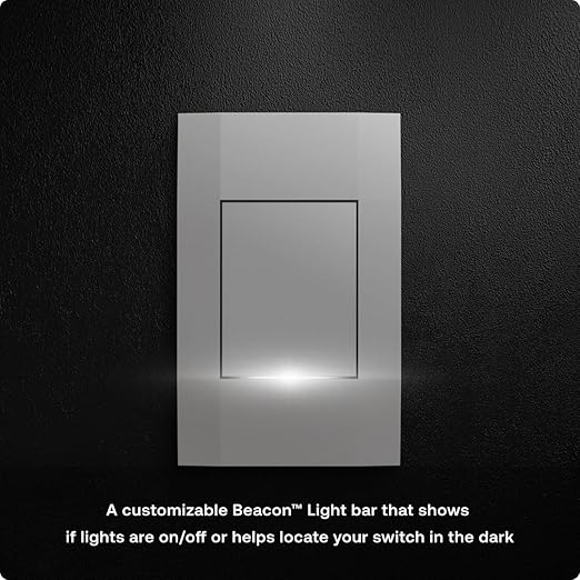 Smart Light Switch by Deako, Single Pole, 2.4 GHz Wi-Fi, Programmable, Remote