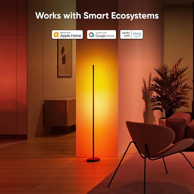 Nanoleaf Matter Smart Floor Lamp, LED Standing Lamps Work