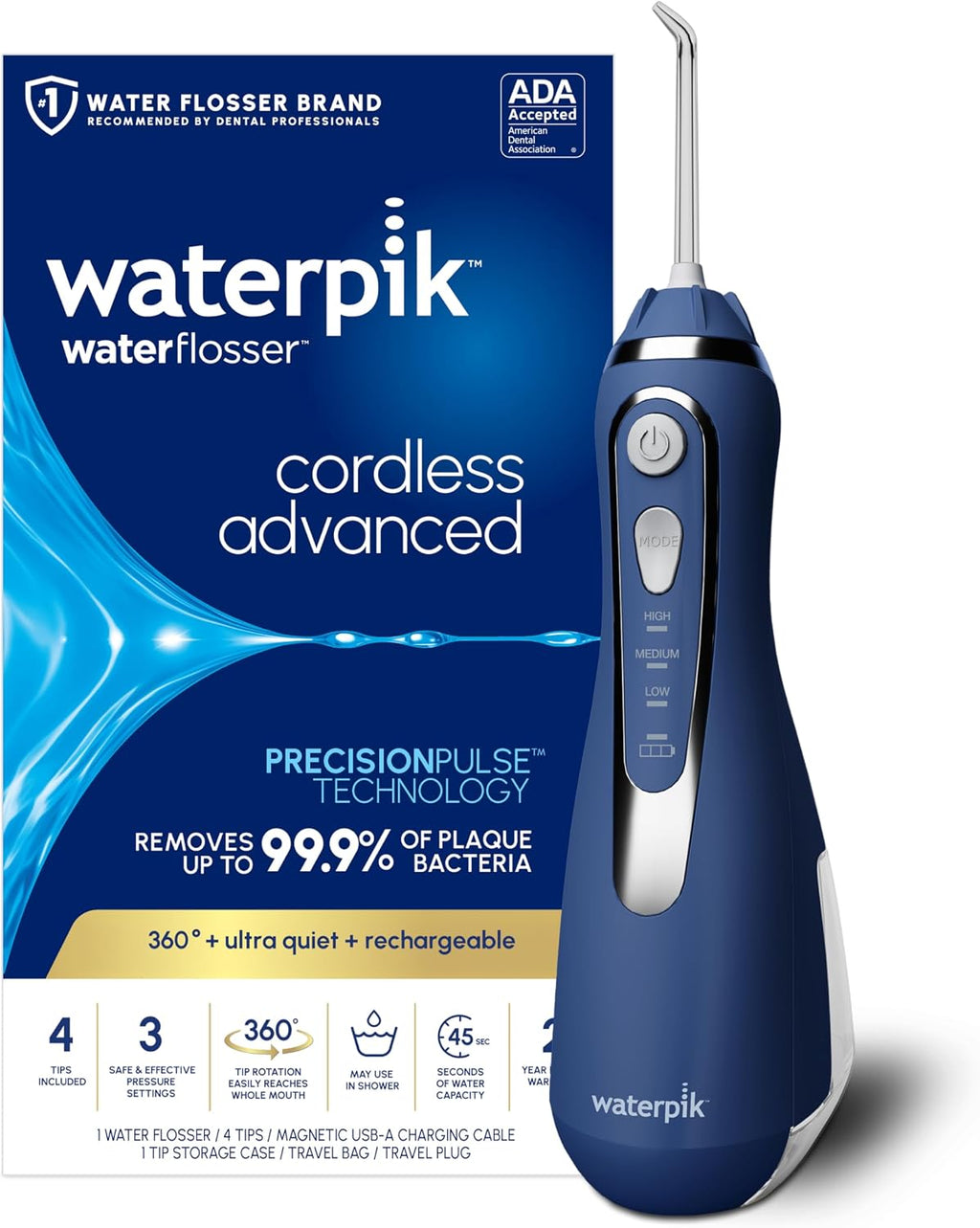 Waterpik Cordless Advanced 2.0 Water Flosser