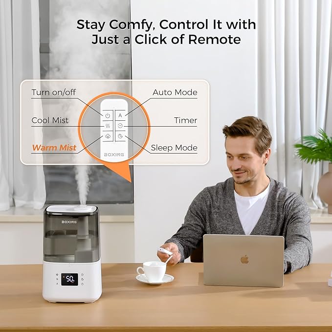 BOXING Warm and Cool Mist Humidifiers