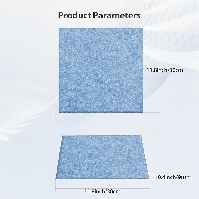 Amantech 12 Pack Acoustic Panels Self Adhesive Sound Proof Foam, High Density