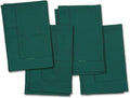 Green Cotton Linen Napkins Set of 4 – Hemstitch Cloth Napkins 20x20 Inch – Washable Fabric Dinner Napkins for Fall, Halloween, Thanksgiving, Everyday Dining & Décor – Serena
