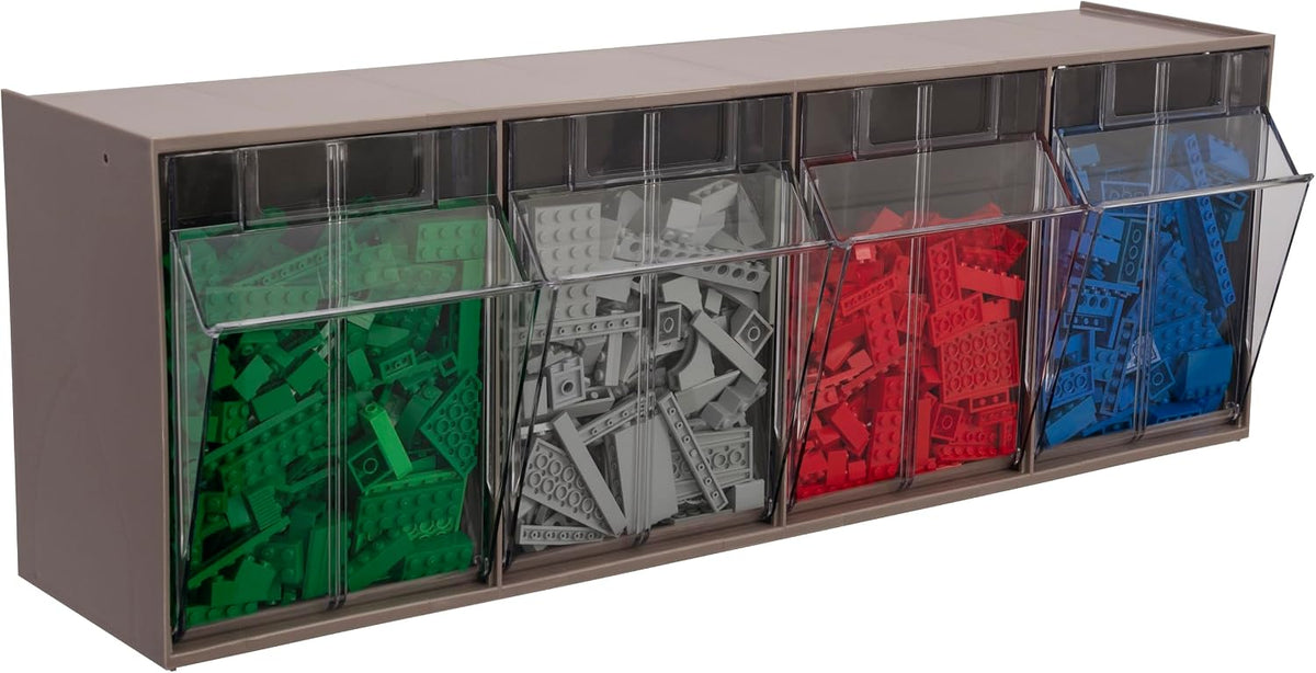 akro-mils tiltview plastic storage cabinet with 4 tilt, package contents