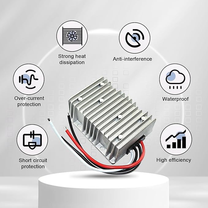 DC 12V Step Up to 24V Boost Converter 15A 360W DC Voltage Regulator Power