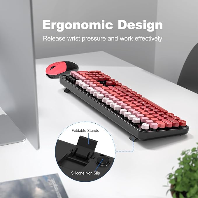 MOFII Wireless Keyboard and Mouse Combo, Full Size 2.4G Plug and Play