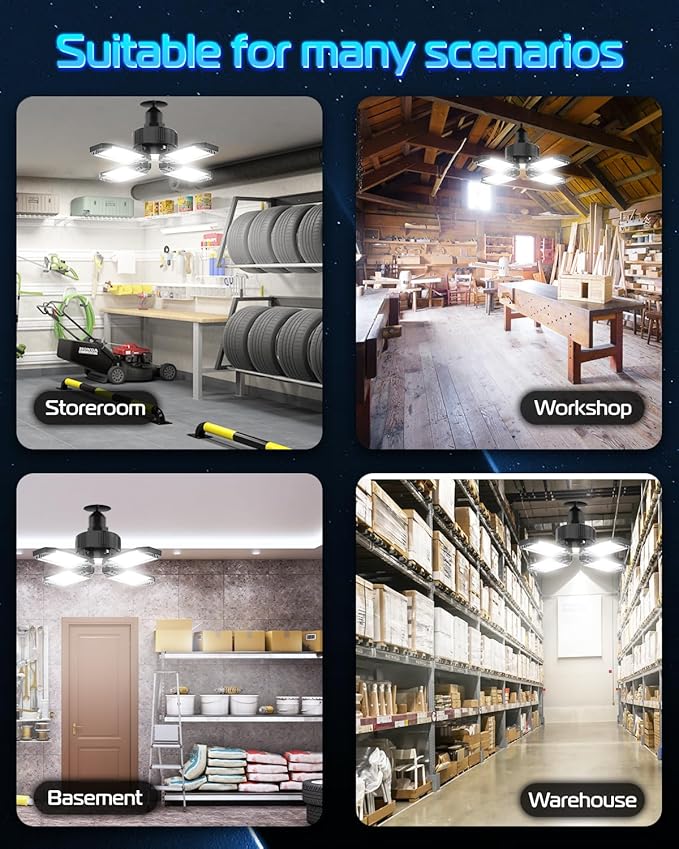 CHENGCHILIT LED Garage Light (6 Pack)