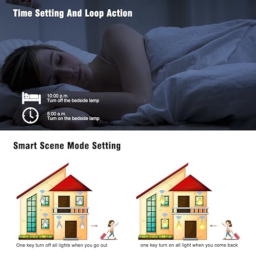 eMylo Smart WiFi Light Switch Wireless Relay Switch Module Remote Control Home