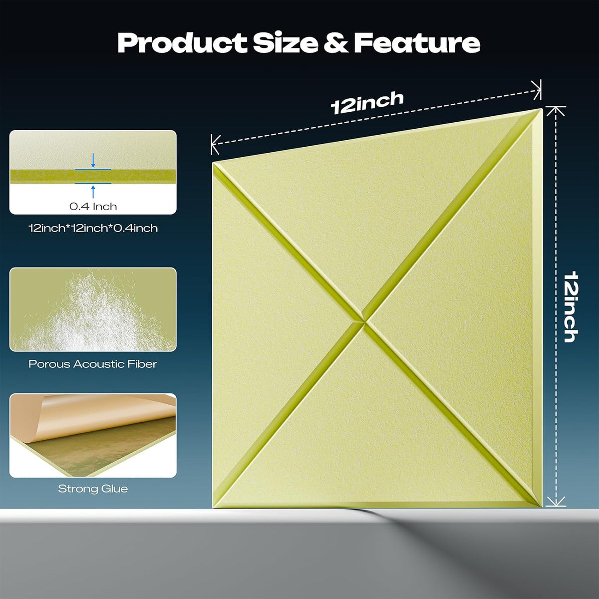sonicism 22 pack x-lined acoustic panels shown in use