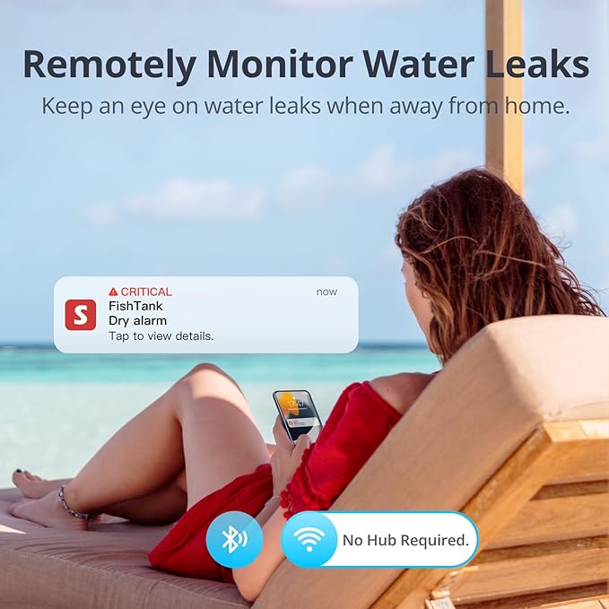SwitchBot WiFi Water Leak Detector, Smart Water Sensor (3 Pack)