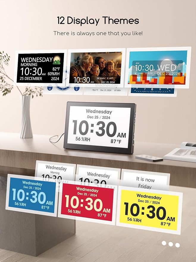 Raynic Digital Clock, Large Display Calendar Clock