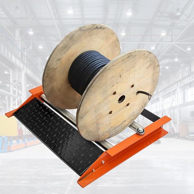 Heavy Duty Cable Roller Stand, Single Reel Dispenser