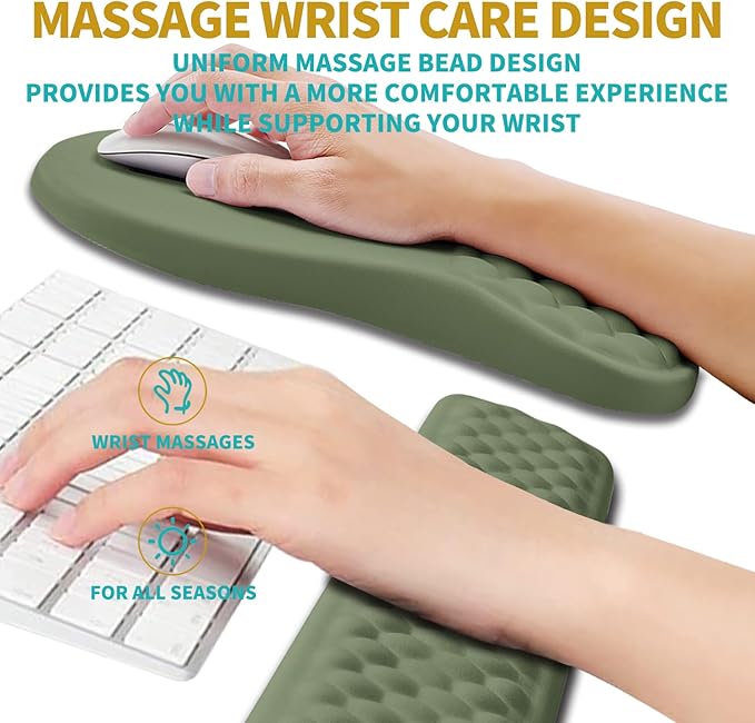 Hokafenle 2 in 1 Ergonomic Mouse Pad Wrist Support & Wrist Rest