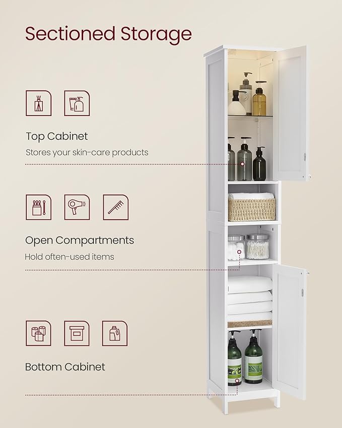 VASAGLE Tall Storage Cabinet
