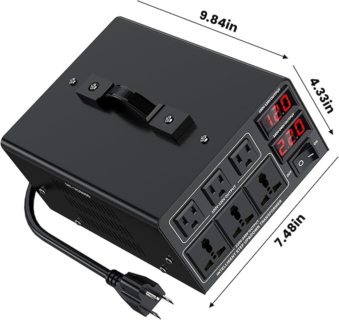 6000W Voltage Converter Transformer Step Up/Down Converter 110/120 Volt