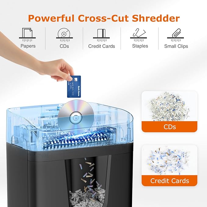 Bonsaii 12 Sheet Paper Shredder