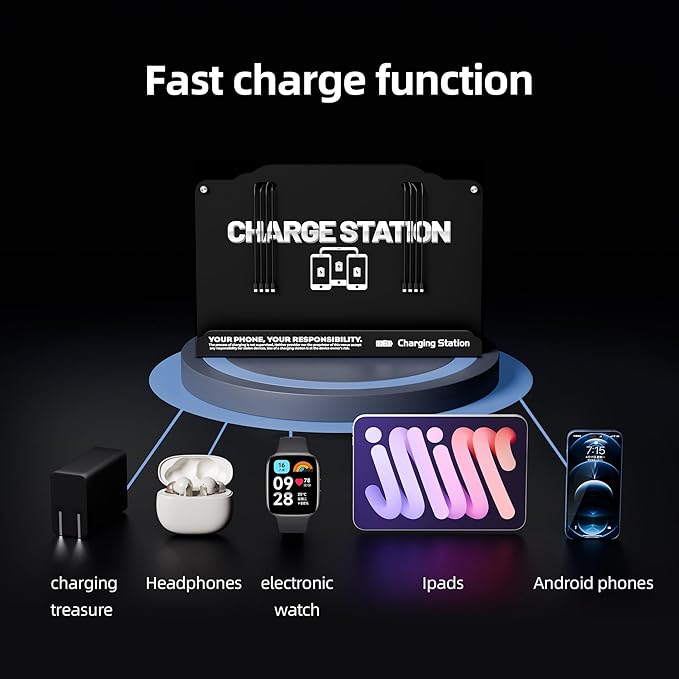 Wall Mounted 8 Port Charging Station