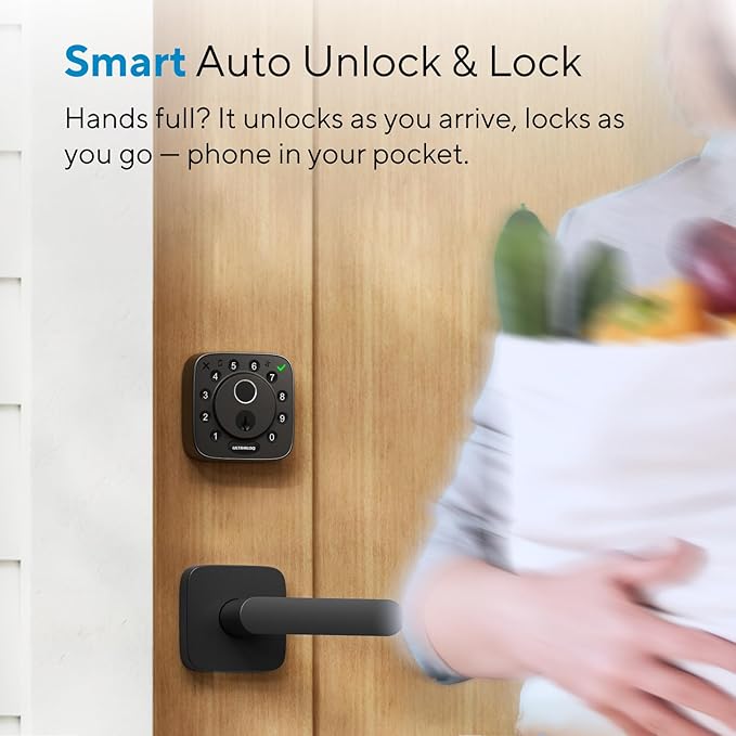 ULTRALOQ Bolt Fingerprint WiFi Smart Lock, Works