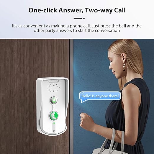 Swokely Rechargeable Wireless Intercom Unit, 2-Way Talking, 500 Meter Talking (2 Pcs)