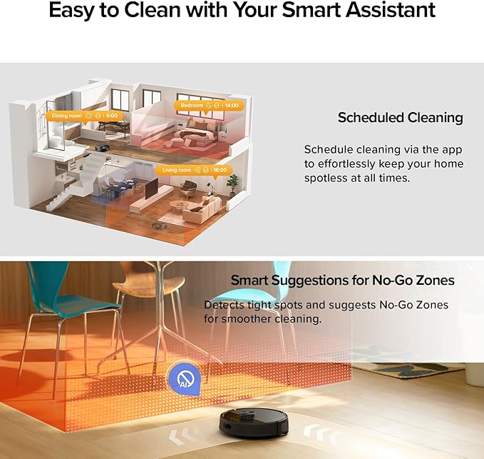 roborock Q7 M5+ Robot Vacuum and Mop, Upgraded from Q5 Max+, 10000Pa Suction