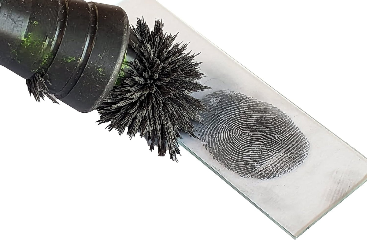 crime scene magnetic basic latent fingerprint kit, bichromatic, close-up detail