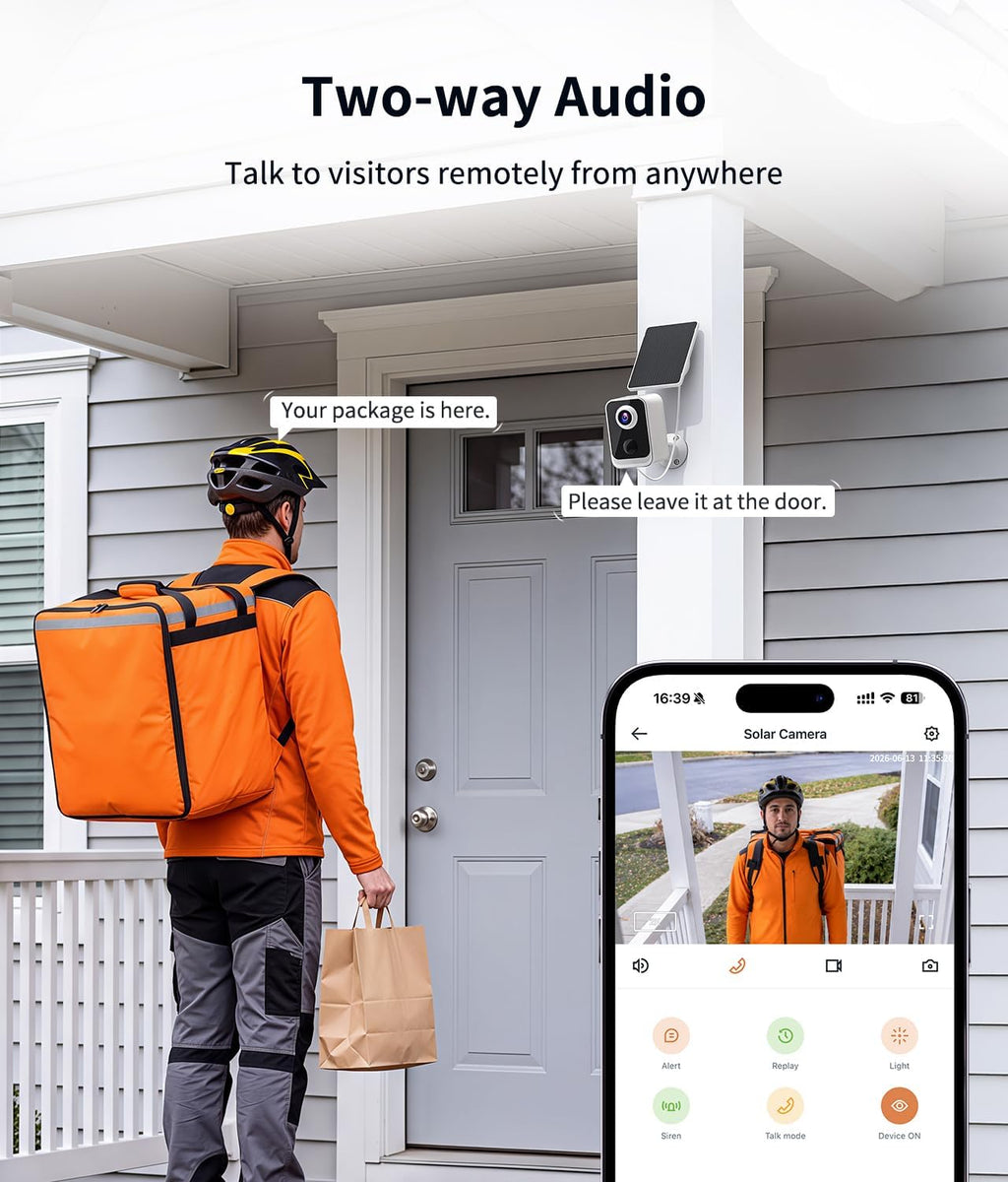 2K Security Camera Wireless Outdoor, WiFi Cameras for Home Security