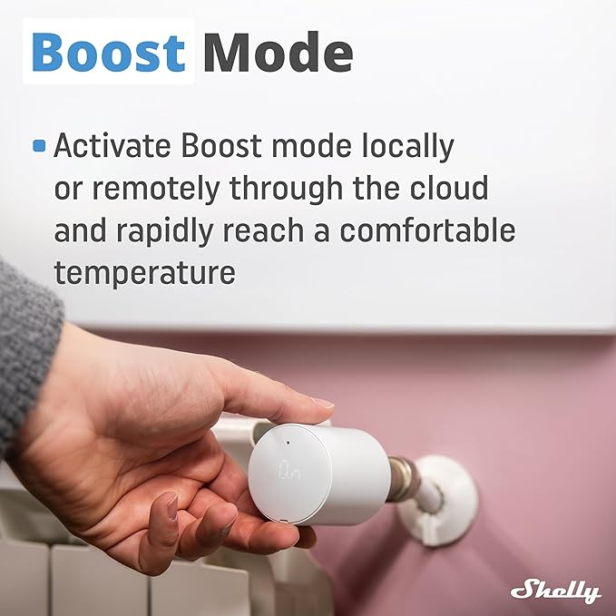 Shelly Blu TRV & Blu Gateway Gen3, Smart Thermostatic Radiator Valve,
