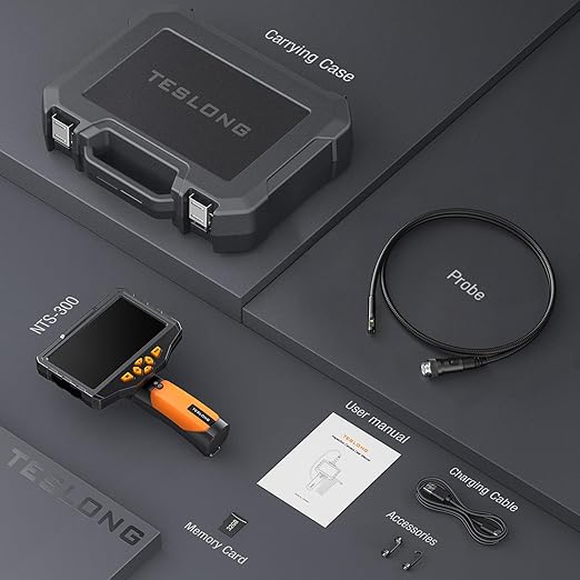 Triple Lens Borescope Inspection Camera, Teslong Professional Endoscope