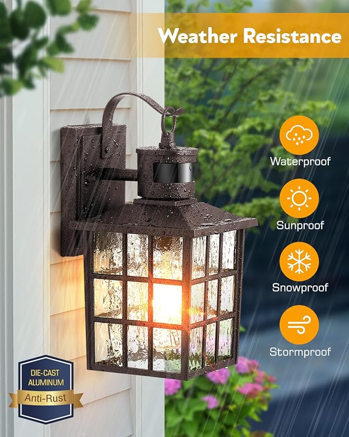 VIANIS 2 Pack Motion Sensor Outdoor Lights