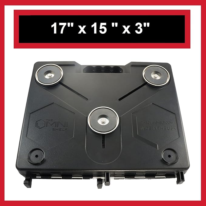 The OmniShelf Magnetic Portable Workstation + Toolbox, Computer & Laptop Stand (5 Count)
