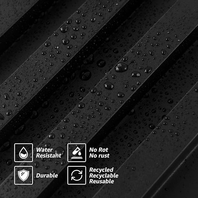Art3d Slat Wall Panels, WPC Soundproof 3D Wall Paneling (8-Pack)