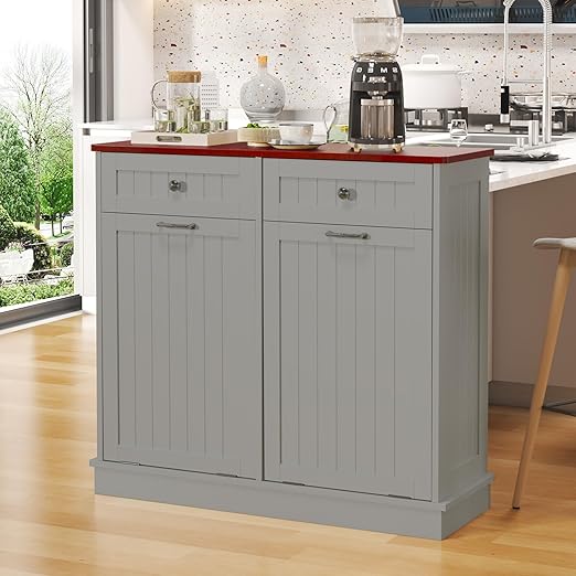 Tilt Out Trash Can Cabinet