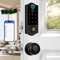 APP Fingerprint Smart Door Locks for Front Door with Handle Set