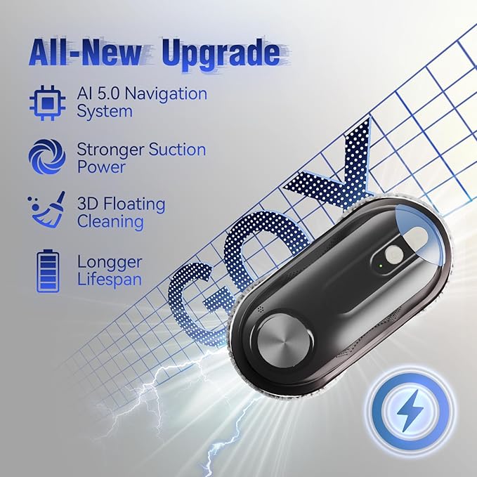 KKI Window Cleaning Robot, Automatic Window Cleaner Robot, Dual Spray, Max