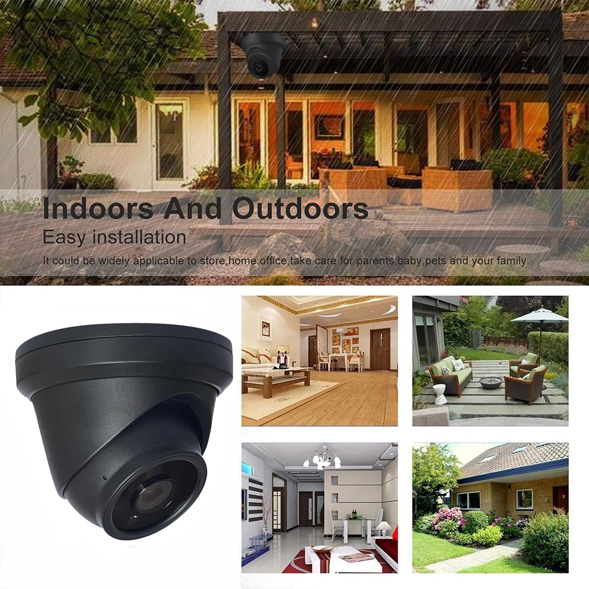 4mp analog coax dome tvi cvi cctv surveillance, package contents