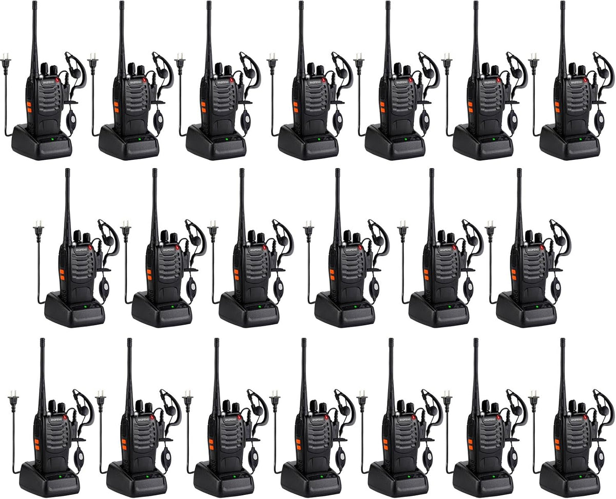 Baofeng Walkie Talkies 888S Rechargeable Long Range (20pack)
