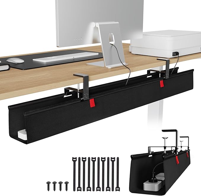 KEEGH Extra Large 48" Under Desk Cable Management Tray