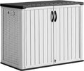 Greesum 26 CUFT Outdoor Storage Cabinet with 2 Lockable Doors, White
