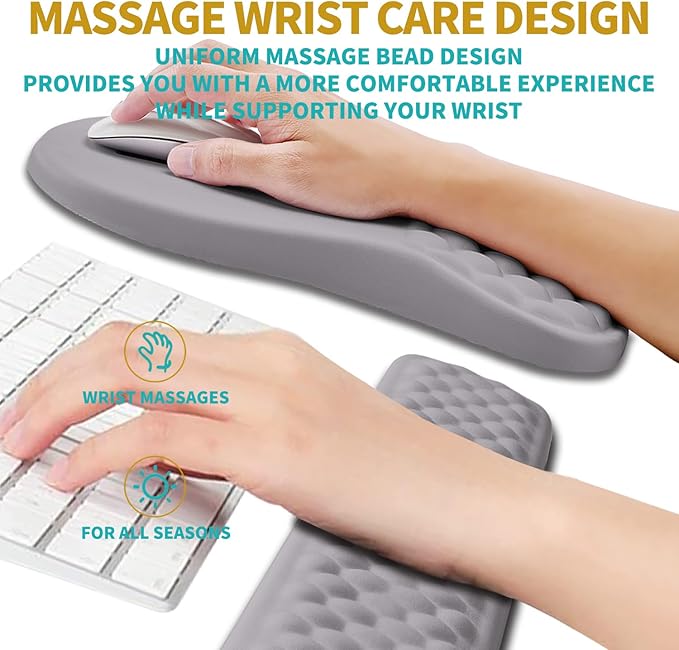 Hokafenle 2 In 1 Ergonomic Mouse Pad Wrist Support & Wrist Rest