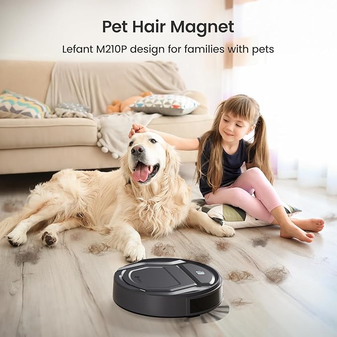 Lefant M210 Pro Robot Vacuum, 4000Pa Suction, 200 Mins Runtime, Ultra-Slim